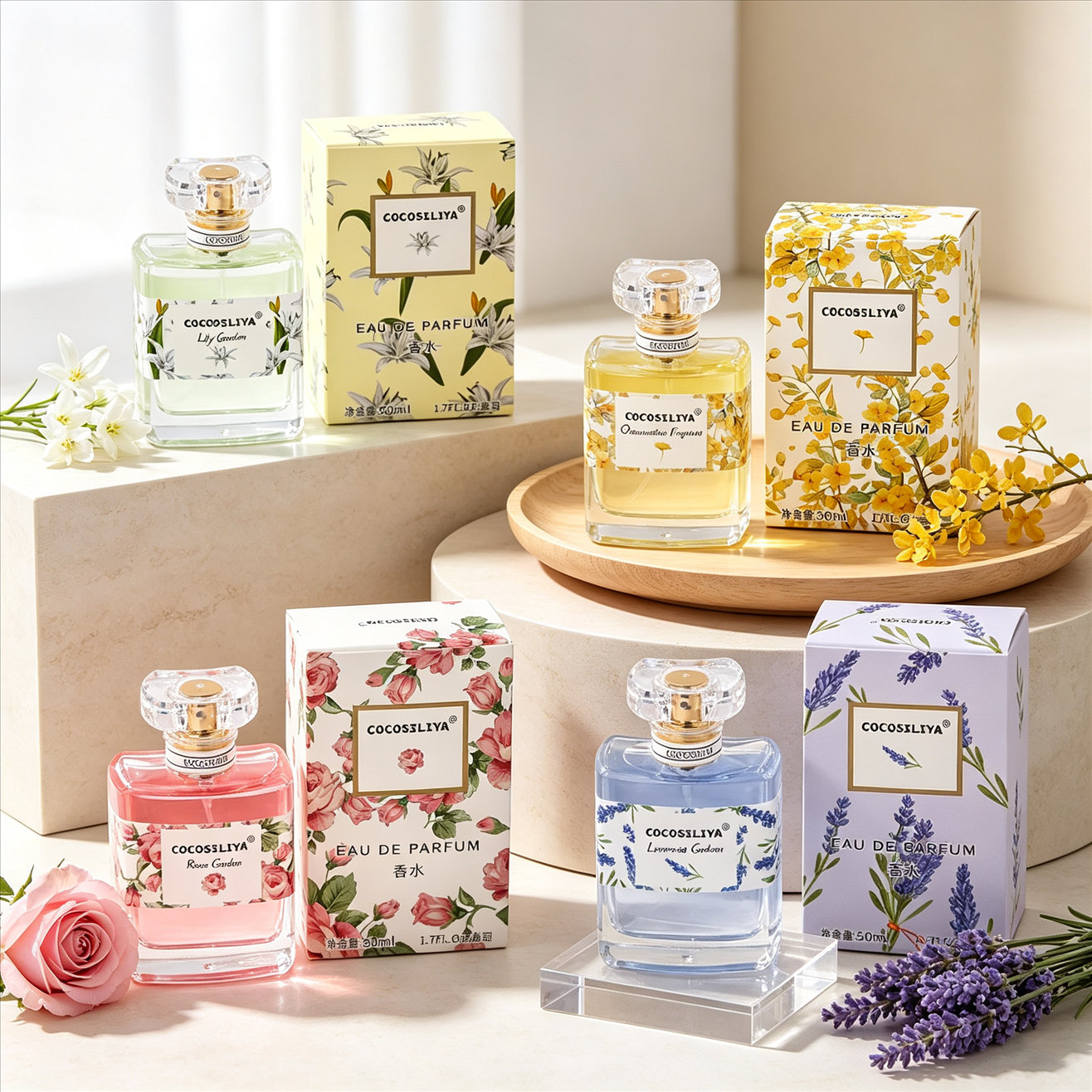 Perfume X - 코코실리야 여성용 향수, 1.7oz X 2팩,